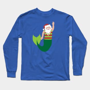 Merman Santa Long Sleeve T-Shirt